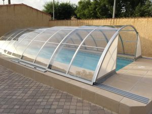 Excelite retractable swimming pool enclosure