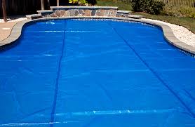 Solar pool cover is a commonly used example of pool covers