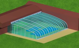 Model Y swimming pool enclosure