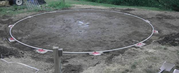 above ground pool over sewer line