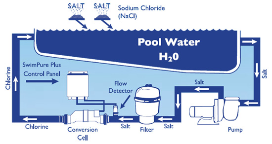 Use a salt chlorination system