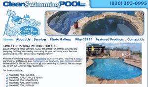 87. CLEAN SWIMMING POOL SERVICES.