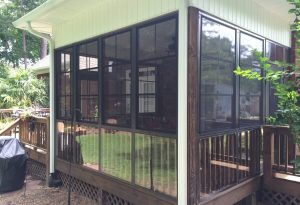 Fixed patio enclosure