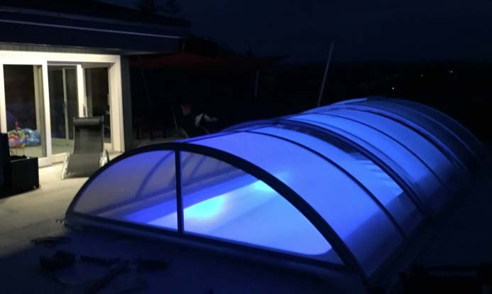 Pool enclosure lighting ideas