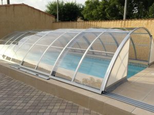 Clear pool enclosure