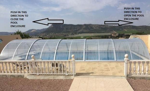 Commercial pool enclosure