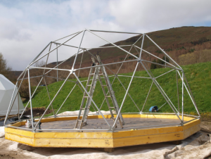 Assembling The Glamping Dome