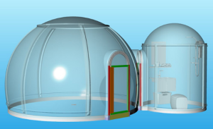 Glamping dome ecologically Safe